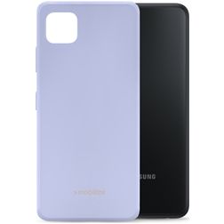Mobilize Rubber Gelly Samsung Galaxy A22 5G Hoesje Flexibel TPU Backcover - Pastel Purple