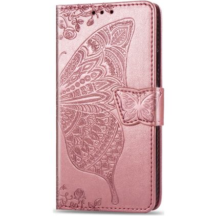 Mobigear Butterfly iPhone 11 Hoesje Bookcase Portemonnee - Roségoud