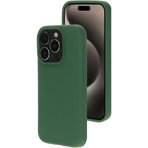 Mobiparts iPhone 15 Pro Siliconen Hoesje Backcover - Forest Green