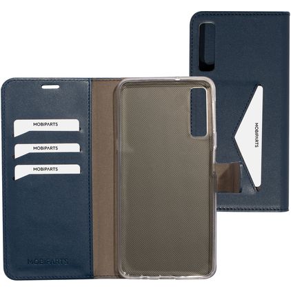 Mobiparts Classic Wallet Samsung Galaxy A7 (2018) Hoesje Bookcase Portemonnee - Blauw