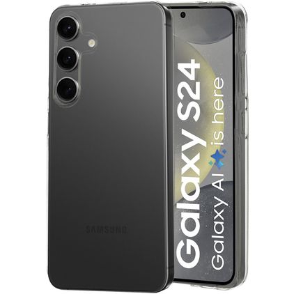 Mobiparts Classic Doorzichtig Samsung Galaxy S24 Hoesje Flexibel TPU Backcover - Transparant