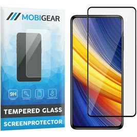 Mobigear Premium POCO X3 Pro Glazen Screenprotector - Case Friendly - Zwart