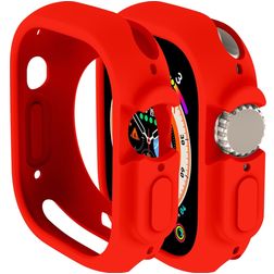 Mobigear Colors Apple Watch Ultra - 49 mm Hardcase Hoesje - Rood