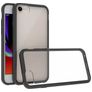 Mobigear Crystal iPhone SE (2022) Hoesje Hardcase Backcover - Zwart / Transparant