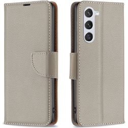 Mobigear Excellent Samsung Galaxy S23 Hoesje Bookcase Portemonnee - Grijs