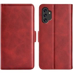 Mobigear Slim Magnet Samsung Galaxy M52 Hoesje Bookcase Portemonnee - Rood