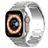 Mobigear Perth Titanium Apple Watch Bandje Vouwsluiting - 49/46/45/44 mm - Zilver