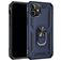Mobigear Armor Ring iPhone 12 Hoesje Hardcase Backcover Shockproof met Ringhouder - Blauw