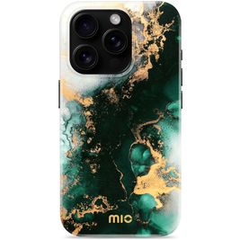 MIO iPhone 16 Pro MagSafe Hoesje Hardcase Backcover - Green Marble