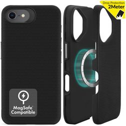 My Style Magsafe Tough iPhone SE (2020) MagSafe Hoesje Hardcase Backcover Shockproof - Zwart