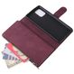 Mobigear Zipper Samsung Galaxy S10 Lite Hoesje Bookcase Portemonnee - Rood
