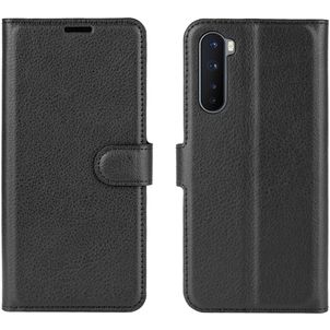 Mobigear Classic OnePlus Nord Hoesje Bookcase Portemonnee - Zwart