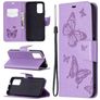 Mobigear Butterfly POCO M3 Hoesje Bookcase Portemonnee - Paars