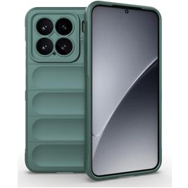 Mobigear Bumpy Xiaomi 15 Hoesje Flexibel TPU Backcover - Groen