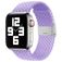 Mobigear Braided Nylon Apple Watch Bandje Klemsluiting - 49/46/45/44 mm - Paars