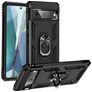Mobigear Armor Ring Google Pixel 7 Hoesje Hardcase Backcover Shockproof met Ringhouder - Zwart