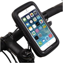 Mobigear Bike Console Telefoonhouder Fiets Fietsstuur Bevestiging Hoesje Universeel (max 14 cm x 6,71 cm) - Zwart