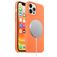 Mobigear Rubber Touch iPhone 12 Pro Siliconen MagSafe Hoesje Backcover - Oranje