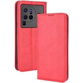 Mobigear Sensation Vivo X80 Pro Hoesje Bookcase Portemonnee - Rood
