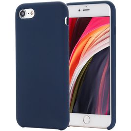 Mobigear Rubber Touch iPhone 7 Siliconen Hoesje Backcover - Donkerblauw