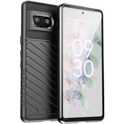 Mobigear Groove Google Pixel 7 Hoesje Flexibel TPU Backcover - Zwart