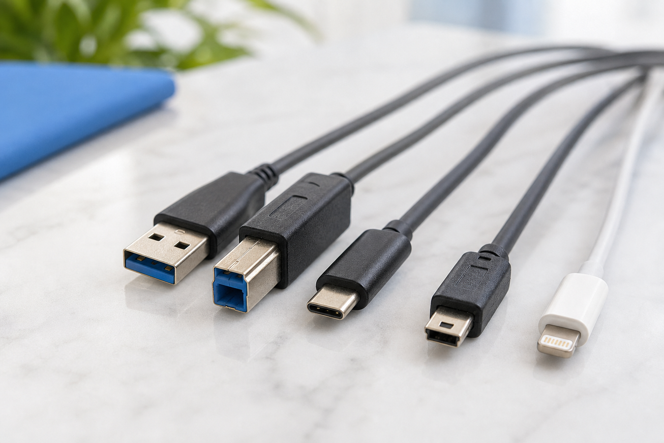 Soorten USB-aansluitingen op een rij: Overzicht