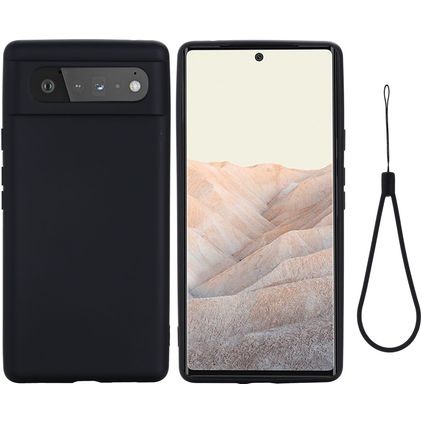 Mobigear Rubber Touch Google Pixel 6 Siliconen Hoesje Backcover - Zwart