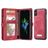 Caseme 008 iPhone X Hoesje Uitneembare 2in1 Bookcase Portemonnee - Rood