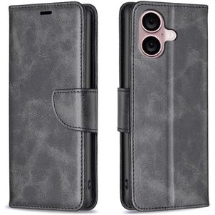 Mobigear Excellent iPhone 16 Hoesje Bookcase Portemonnee - Zwart