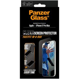 PanzerGlass FastFit iPhone 17 Pro Max Glazen Screenprotector - Case Friendly