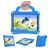 Mobigear Football iPad Air 11 Inch (2024) Hoes EVA Schuim Backcover + Schouderband + Standaard - Blauw