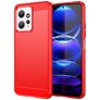 Mobigear Brushed Xiaomi Redmi Note 12 Hoesje Flexibel TPU Backcover - Rood