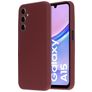 Mobiparts Samsung Galaxy A15 Siliconen Hoesje Backcover - Plum Red