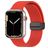 Mobigear Sport Mag Siliconen Apple Watch Bandje Magneetsluiting - 49/46/45/44 mm - Rood