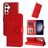 Mobigear Sunflower Samsung Galaxy S24 Hoesje Bookcase Portemonnee - Rood