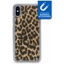 My Style Magneta iPhone X Hoesje Flexibel TPU Backcover - Leopard