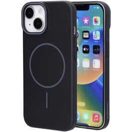 Mobiparts Slim Line iPhone 15 MagSafe Hoesje Hardcase Backcover - Onyx Black