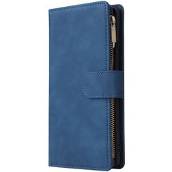 Mobigear Zipper Samsung Galaxy S10 Lite Hoesje Bookcase Portemonnee - Blauw