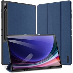 Mobigear Domo Samsung Galaxy Tab S10 Ultra Hoes Bookcase + Stylus Houder - Blauw