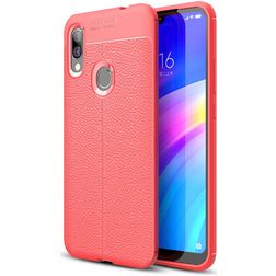 Mobigear Luxury Xiaomi Redmi 7 Hoesje Flexibel TPU Backcover - Rood