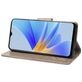 Mobigear Flowers OPPO A17 Hoesje Bookcase Portemonnee - Grijs
