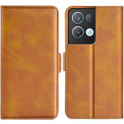 Mobigear Slim Magnet OPPO Reno 8 Pro 5G Hoesje Bookcase Portemonnee - Cognac