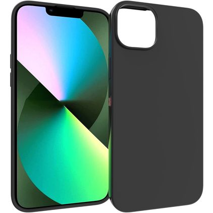 Mobigear Colors iPhone 14 Plus Hoesje Flexibel TPU Backcover - Zwart