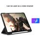 Mobigear Tri-Fold Gel iPad Pro 12.9 Inch (2018) Hoes Bookcase + Stylus Houder - Zwart