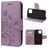 Mobigear Flowers iPhone 12 Hoesje Bookcase Portemonnee - Paars