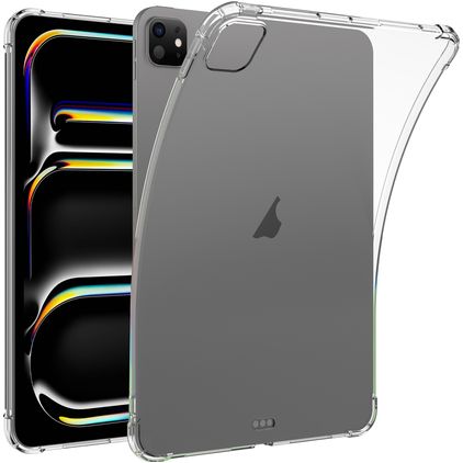 Mobigear Cushion iPad Pro 11 Inch (2025) Hoes Flexibel TPU Backcover - Transparant