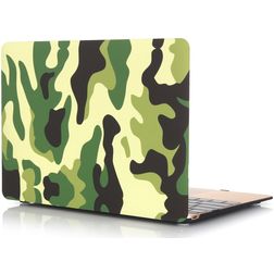 Mobigear Design MacBook 12 Inch (2015-2017) Hoes Hardshell Laptopcover MacBook Case - Jungle Camauflage - Model A1534