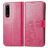 Mobigear clover Sony Xperia 5 IV Hoesje Bookcase Portemonnee - Magenta