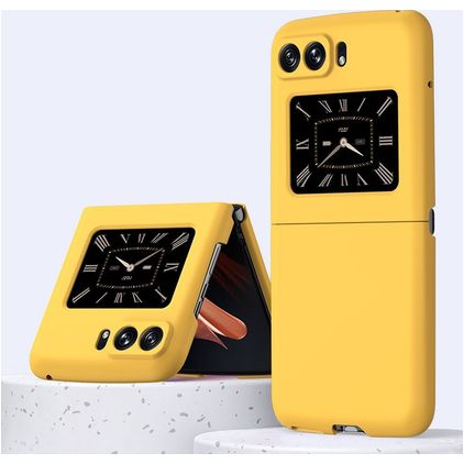 Mobigear Colors Motorola Razr (2022) Hoesje Hardcase Backcover - Geel