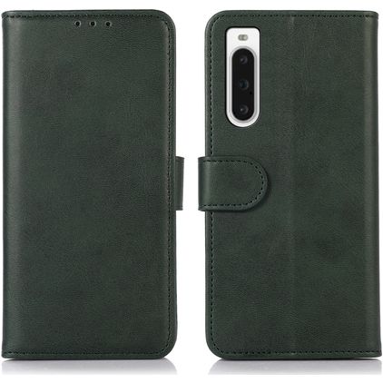 Mobigear Wallet Sony Xperia 10 V Hoesje Bookcase Portemonnee - Groen